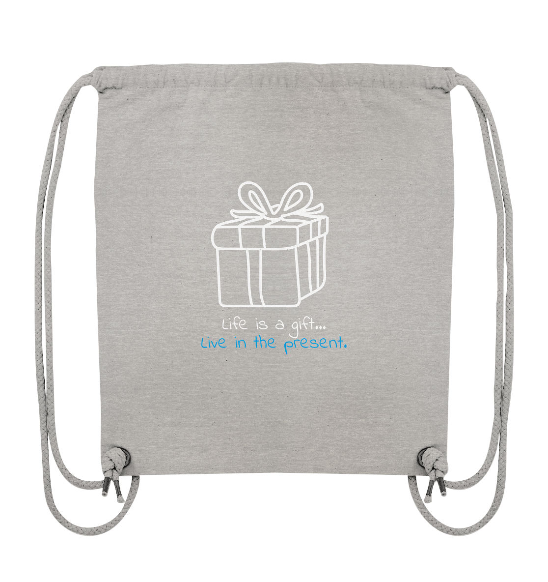 Life is a gift - Organic Gym-Bag