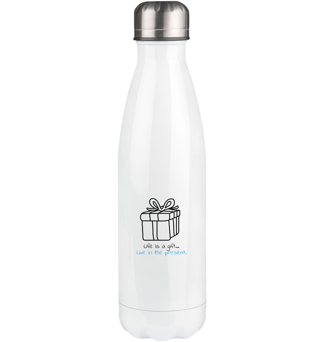 Life is a gift - Thermoflasche 500ml