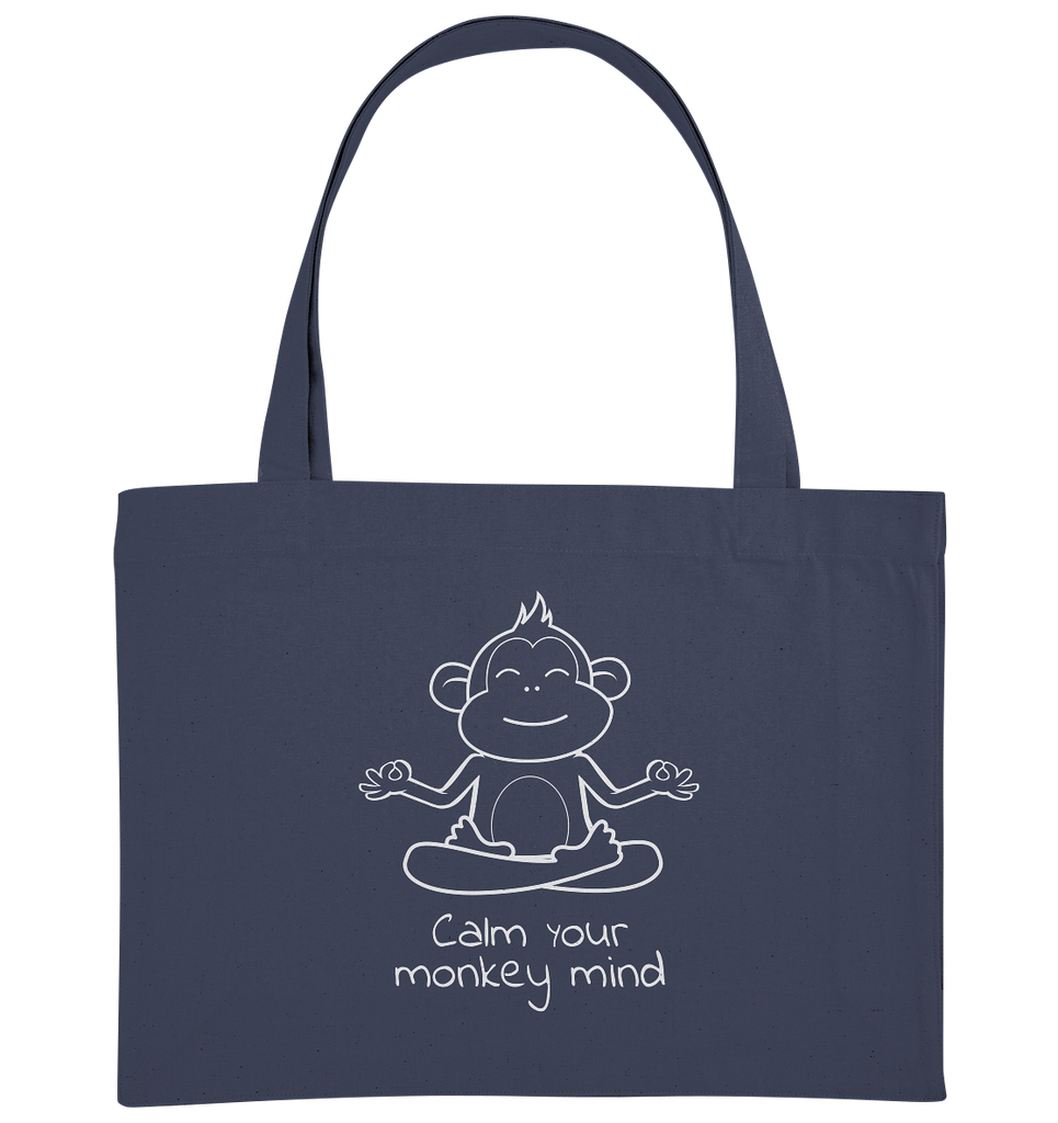 Calm your monkey mind - Organic Shopping-Bag
