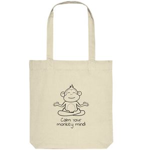 Calm your monkey mind - Organic Tote-Bag